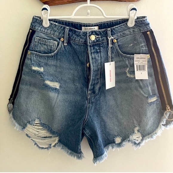 nwt good american shorts - Picture 4 of 6